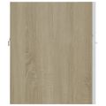 vidaXL Skrinka pod umývadlo biela+sonoma 41x38,5x46cm kompozitné drevo