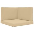 vidaXL Vankúš na vonkajšiu pohovku Polyester Béžová 80 x 80 cm