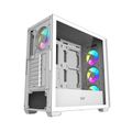 Počítačová skriňa Darkflash DS900WS (biela) + 4 ventilátory ARGB