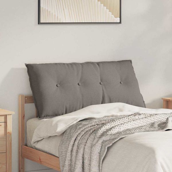 vidaXL Poduška na chrbát Sivohnedá 100 x 19 x 50 cm látka