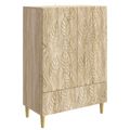 vidaXL Servírovacia skriňa Dub sonoma 66 x 34,5 x 95 cm