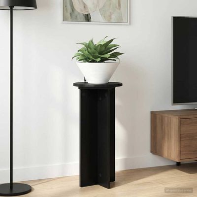 vidaXL Stojan na rastliny 2 pcs Čierna 29,5 x 29,5 x 60 cm