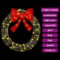 vidaXL Veniec 60 LED Teplá biela 76 x 76 x 8 cm PET