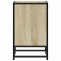 vidaXL Nočný stolík dub sonoma 40x31x50 cm kompozitné drevo+kov