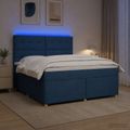 vidaXL Posteľ boxspring s matracom Modrá 140 x 190 cm Látka