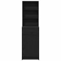 vidaXL Highboard Čierny dub 41 x 40 x 135 cm Kompozitné drevo