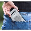 LTC portable pocket radio LEGA, AM/FM, mini jack, silver