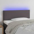 VidaXL Čelo postele sivé 100x5x78/88 cm umelá koža