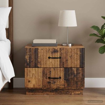 vidaXL Nočný stolík Staré drevo 62 x 34,5 x 44,5 cm Kompozitné drevo