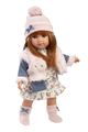 Llorens 53555 NICOLE - realistická bábika s látkovým telom - 35 cm
