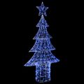 vidaXL Vianočný stromček 240 LED Modrá 180 cm Akryl