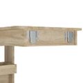vidaXL Nástenný barový stôl sonoma 102x45x103,5 cm spracované drevo