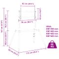 vidaXL Podstavec pod TV 37-86-palcov Max VESA 400x600 mm 60 kg
