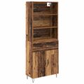 vidaXL Highboard 2 ks Staré drevo 69,5 x 34 x 180 cm