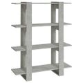 vidaXL Knižnica/deliaca stena betónová sivá 100x30x123,5 cm