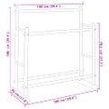 vidaXL Vešiak na oblečenie 100x30x100 cm bambus