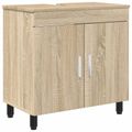 vidaXL Kozmetický stolík do kúpeľne Dub sonoma 60 x 35 x 60 cm