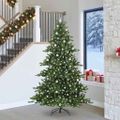 vidaXL Umelý Sklápací Vianočný Stromček Zelená 240 cm PVC a oceľ