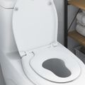 vidaXL WC sedadlo Biela 47 x 37 x 4 cm Duroplast