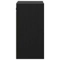 vidaXL Nástenné skrinky 2 ks čierne 30x30x60 cm masívna borovica