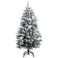 vidaXL Umelý výklopný vianočný stromček 150 LED a sada gulí 150 cm