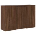 vidaXL Recepčný stôl hnedý dub 155x50x103,5 cm kompozitné drevo