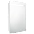 vidaXL LED kúpeľňová zrkadlová skrinka žiarivá biela 60x11x80 cm