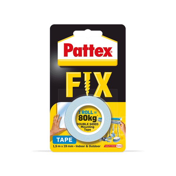 1684211 Pattex Oboustranná lepicí páska - 80 kg, 1,5 m