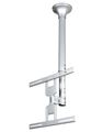 Neomounts  FPMA-C400SILVER / Flat Screen Ceiling Mount (Height: 64-104 cm) / Silver Držák, VESA, stropní, pro monitor, úhloprícka 32"-60", náklon 25°, otácení 60°, nosnost 35kg, stríbrný