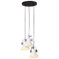 vidaXL Závesná lampa 25 W biela 30x30x100 cm E27
