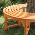 vidaXL Stromová lavička 8 -Seater 2 ks 160 x 80 x 45cm Prírodná