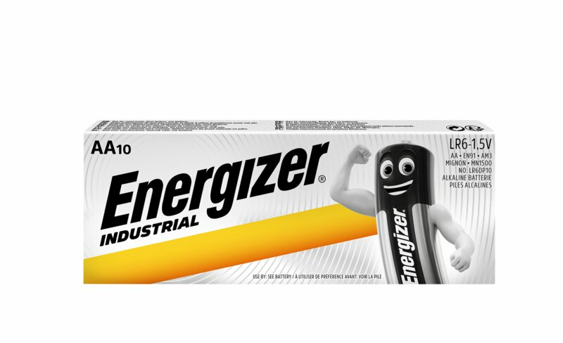 Energizer Industrial AA/LR6 DP10 alkalická priemyselná tužková batéria 10ks 7638900361056