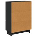 vidaXL Zásuvkový kabinet 66 x 34,5 x 90 cm Kompozitné drevo Čierna