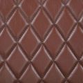 vidaXL lavička 110 x 30 x 45 cm Skutočná koža Hnedý diamant