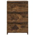 vidaXL Nočné stolíky 2 ks údený dub 40x35x62,5 cm spracované drevo