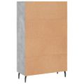 vidaXL Vysoká skrinka betónová sivá 69,5x31x115 cm kompozitné drevo