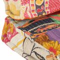 vidaXL Podložka na paletovú sedačku, farebná, látka, patchwork