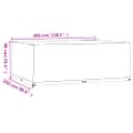 vidaXL Obal na záhradný nábytok 16 očiek 300x250x90 cm obdĺžnikový