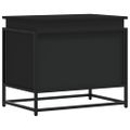 vidaXL Úložný box s vekom čierny 60x40x51,5 cm kompozitné drevo