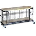 VidaXL TV stolík z masívneho mangového dreva, 100x40x45 cm