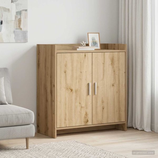 vidaXL Servírovacia skriňa Dub artisan 72 x 36 x 80 cm