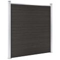 vidaXL Plotový panel WPC 180x186 cm čierny
