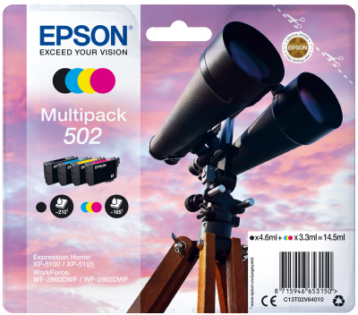 EPSON multipack 4 farby, 502 Ink, štandard