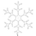 vidaXL Silueta vianočnej vločky s LED 2 ks teplé biele 59x59 cm