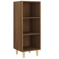 vidaXL Komoda hnedý dub 34,5x32,5x90 cm spracované drevo
