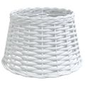 vidaXL Tienidlo na stropnú lampu biele Ø38x23 cm prútené