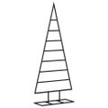 vidaXL Kovový vianočný dekoratívny stromček čierny 125 cm
