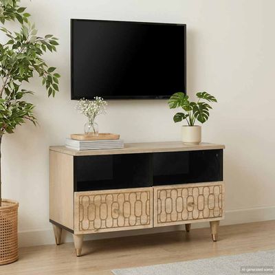 vidaXL TV skrinka 70x33x46 cm masívne mangovníkové drevo