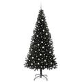 vidaXL Vianočný stromček Čierna 240 cm PVC
