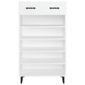 vidaXL Botník biely 60x35x105 cm spracované drevo